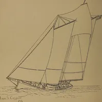 An illustration from Yachts and yachting : with over one hundred and ten illustrations (1887)