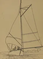 An illustration from Yachts and yachting : with over one hundred and ten illustrations (1887)