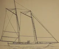 An illustration from Yachts and yachting : with over one hundred and ten illustrations (1887)
