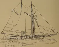 An illustration from Yachts and yachting : with over one hundred and ten illustrations (1887)