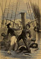 An illustration from The Yankee middy; or, The adventures of a naval officer. : A story of the Great Rebellion. (1871)