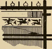 Picture 33 of 85 from Yarn and cloth making; an economic study; a college and normal schools text preliminary to fabric study, and a reference for teachers of industrial history and art in secondary and elementary schools (1918), leaf 168