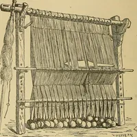 An illustration from Yarn and cloth making; an economic study; a college and normal schools text preliminary to fabric study, and a reference for teachers of industrial history and art in secondary and elementary schools (1918)