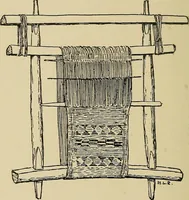 An illustration from Yarn and cloth making; an economic study; a college and normal schools text preliminary to fabric study, and a reference for teachers of industrial history and art in secondary and elementary schools (1918)