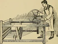 An illustration from Yarn and cloth making; an economic study; a college and normal schools text preliminary to fabric study, and a reference for teachers of industrial history and art in secondary and elementary schools (1918)
