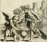 An illustration from Ydelheyd des werelds verciert met zinne-beelden, rym-dighten en zede-leeringen (1720)
