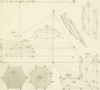 An illustration from The young painter's maulstick : being a practical treatise on perspective, containing rules and principles for delineation on planes ... : founded on the clear mechanical process of Vignola and Sirigatti, united with the theoretic principles of the celebrated Dr. Brook Taylor : addressed to students in drawing (1800)