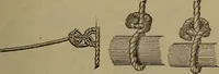 An illustration from Young sailor's assistant in practical seamanship including the rules of the road; directions for resuscitating the apparently drowned, etc., etc., together with the salutes ... naval signal flags, Very's lights, and the international code of signals (1893)