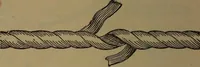 An illustration from Young sailor's assistant in practical seamanship including the rules of the road; directions for resuscitating the apparently drowned, etc., etc., together with the salutes ... naval signal flags, Very's lights, and the international code of signals (1893)