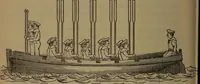 An illustration from Young sailor's assistant in practical seamanship including the rules of the road; directions for resuscitating the apparently drowned, etc., etc., together with the salutes ... naval signal flags, Very's lights, and the international code of signals (1893)