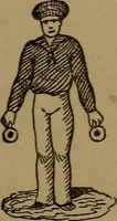 An illustration from Young sailor's assistant in practical seamanship including the rules of the road; directions for resuscitating the apparently drowned, etc., etc., together with the salutes ... naval signal flags, Very's lights, and the international code of signals (1893)