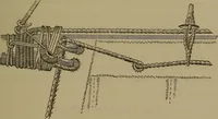 An illustration from Young sailor's assistant in practical seamanship including the rules of the road; directions for resuscitating the apparently drowned, etc., etc., together with the salutes ... naval signal flags, Very's lights, and the international code of signals (1893)