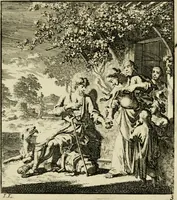 An illustration from Zedelyke en stichtelyke gezangen (1734)