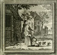 An illustration from Zederyke zinnebeelden der tonge (1764)