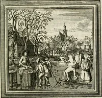 An illustration from Zederyke zinnebeelden der tonge (1764)