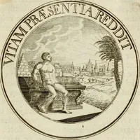 An illustration from Zederyke zinnebeelden : vertoont in konstplaten, door kragtige redeneeringen en maat-digten nutte van het menschelyke leven toegepast (1713)