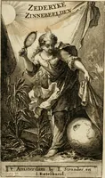 Picture 1 of 143 from Zederyke zinnebeelden : vertoont in konstplaten, door kragtige redeneeringen en maat-digten nutte van het menschelyke leven toegepast (1713), leaf 2
