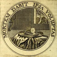 Picture 132 of 148 from Zederyke zinnebeelden, vertoont in konstplaten, door kragtige redeneeringen en maat-digt ten nutte van het menschelyke leven toegepast (1713), leaf 255