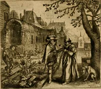 An illustration from Zeeusche nachtegael : ende des selfs driederley ghesang : geheel anders in der waerheydt verthoont, als de selve voor desen by sommige uyt enckel misverstant verkeerdelijck is gheoordeelt (1633)