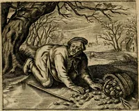 An illustration from Zeeusche nachtegael : ende des selfs driederley ghesang : geheel anders in der waerheydt verthoont, als de selve voor desen by sommige uyt enckel misverstant verkeerdelijck is gheoordeelt (1633)