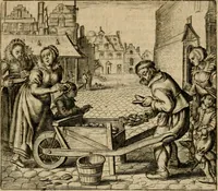 An illustration from Zeeusche nachtegael : ende des selfs driederley ghesang : geheel anders in der waerheydt verthoont, als de selve voor desen by sommige uyt enckel misverstant verkeerdelijck is gheoordeelt (1633)