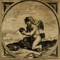 An illustration from Zeeusche nachtegael : ende des selfs driederley ghesang : geheel anders in der waerheydt verthoont, als de selve voor desen by sommige uyt enckel misverstant verkeerdelijck is gheoordeelt (1633)