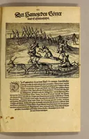 Picture 6 of 6 from Zehender Theil der Orientalischen Indien begreiffendt Eine kurtze Beschreibung der neuwen Schiffart gegen NordtOften, vber die Amerische Inseln in Chinam vnd Iapponiam, von einem Engelländer Henrich Hudson newlich erfunden, beneben kurtzer Andeutung der Inseln vnd Oerter, so auff derselben Reyse von den Holländern hiebevor endeckt worden, auss Johann Hegen von Lintschotten Reise gezogen. : Item ein Discurs an Jhr. Kön. Maj. in Spanien, wegen dess fünfften Theils der Welt, Terra Australis incognita genannt, von einem Capitein Petro Ferdinandes de Quir, &c. vbergeben. Beneben einer Delineation vnnd Beschreibung der Länder der Samojeden vnd Tingoesen, in der Tartarey gegen Morgen der Enge oder Vberfahrt bey Weygats gelegen, so newlich von den Mosscowitern endecket vnd eingenommen. (1613), leaf 51