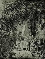 An illustration from Zeitgenossen Chodowieckis; lose Blätter schweizerischer Buchkunst (1921)