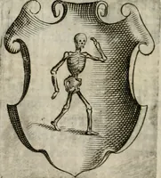 An illustration from Z. Heynsii Weg-wyser ter salicheyt : onder een sinnebeeld van des werelts beschryvinge den Christen wandelaer voorgestelt (1629)