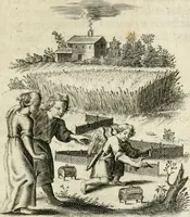 An illustration from Zinne-beelden der liefde, met puntdigten (1732)