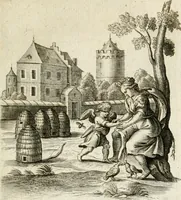 An illustration from Zinne-beelden der liefde, met puntdigten (1732)