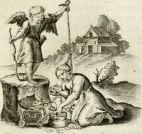 An illustration from Zinne-beelden der liefde, met puntdigten (1732)
