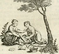 An illustration from Zinne-beelden der liefde, met puntdigten en aanteekeningen (1732)