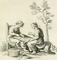 An illustration from Zinne-beelden der liefde, met puntdigten en aanteekeningen (1732)