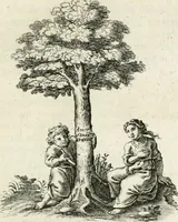 An illustration from Zinne-beelden der liefde, met puntdigten en aanteekeningen (1732)