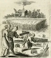 An illustration from Zinne-beelden der liefde, met puntdigten en aanteekeningen (1732)
