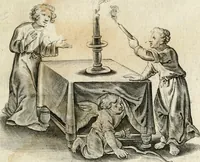 An illustration from Zinne-beelden der liefde, met puntdigten en aanteekeningen (1732)