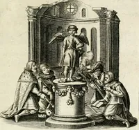 An illustration from Zinne-beelden der liefde, met puntdigten en aanteekeningen (1732)