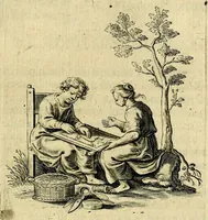 An illustration from Zinne-beelden der liefde, met puntdigten (1732)