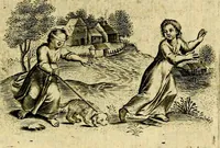 An illustration from Zinne-beelden der liefde, met puntdigten (1732)