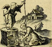 An illustration from Zinne-beelden der liefde, met puntdigten (1732)