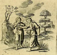 An illustration from Zinne-beelden der liefde, met puntdigten (1732)