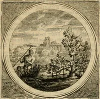 An illustration from Stichtelyke zinnebeelden gepast op deugden en ondeugden in LVII tafereeellen vertoont (1723)