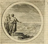 An illustration from Stichtelyke zinnebeelden gepast op deugden en ondeugden in LVII tafereeellen vertoont (1723)