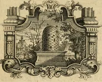 An illustration from Stichtelyke zinnebeelden gepast op deugden en ondeugden in LVII tafereeellen vertoont (1723)