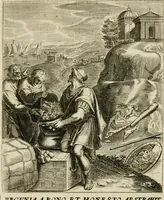 An illustration from Zinnebeelden, getrokken uit Horatius Flaccus (1683)