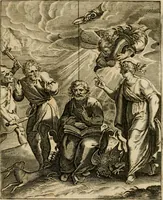 An illustration from Zinnebeelden, getrokken uit Horatius Flaccus (1683)