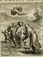 An illustration from Zinnebeelden, getrokken uit Horatius Flaccus (1683)