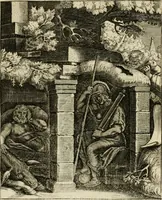 An illustration from Zinnebeelden, getrokken uit Horatius Flaccus (1683)