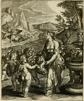 An illustration from Zinnebeelden, getrokken uit Horatius Flaccus (1683)